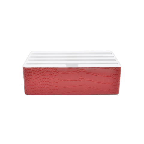 ALLDOCK Classic Crocodile Leather Red & White (S&D)